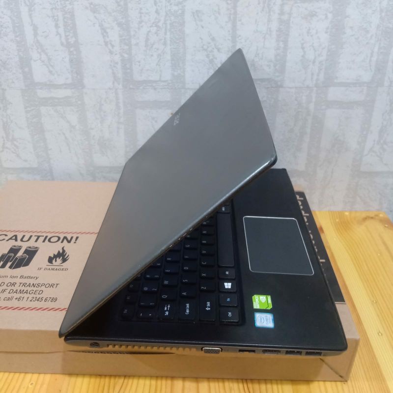 Laptop Acer Aspire E5-475G Core i5-7200U Gen 7th Double Vga Nvidia Geforce 940MX 2GB Ram 4GB HDD 1TB Siap gaming editing