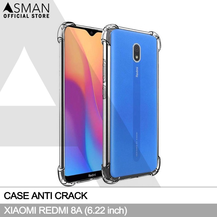 Anti Crack Xiaomi Redmi 8A (6.22&quot;) | Soft Case Anti Bentur - Clear