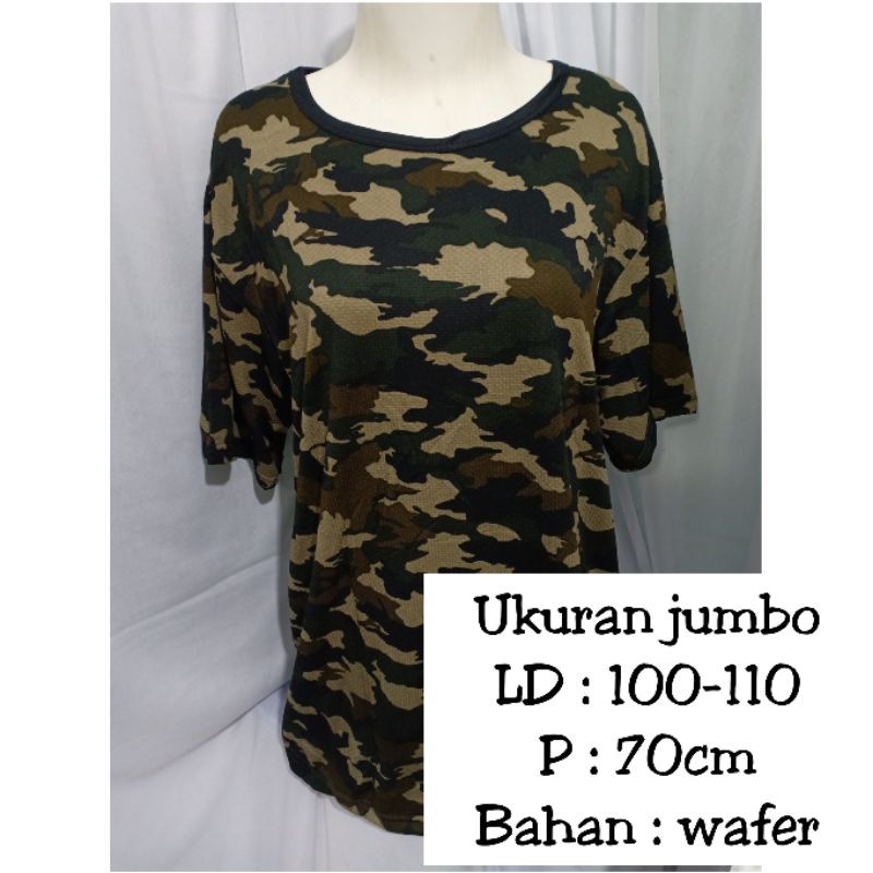 Kaos Army Murah Jumbo / Kaos Army Lengan Pendek Termurah