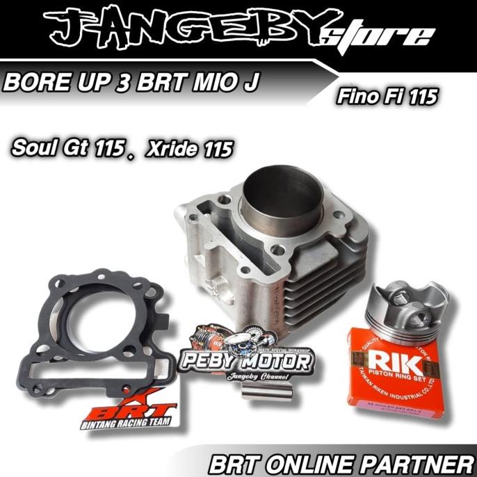 PAKET BORE UP BRT 3 MIO J FINO FI XRIDE SOUL GT 115 BLOK PISTON BRT jangeb89 Kualitas Baik