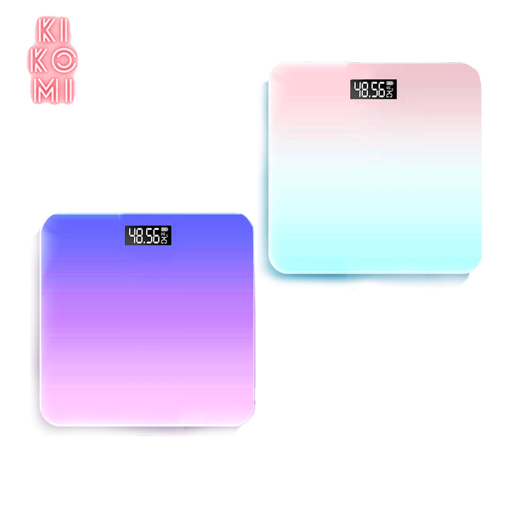 timbangan badan digital motif gradient 26x26cm kk