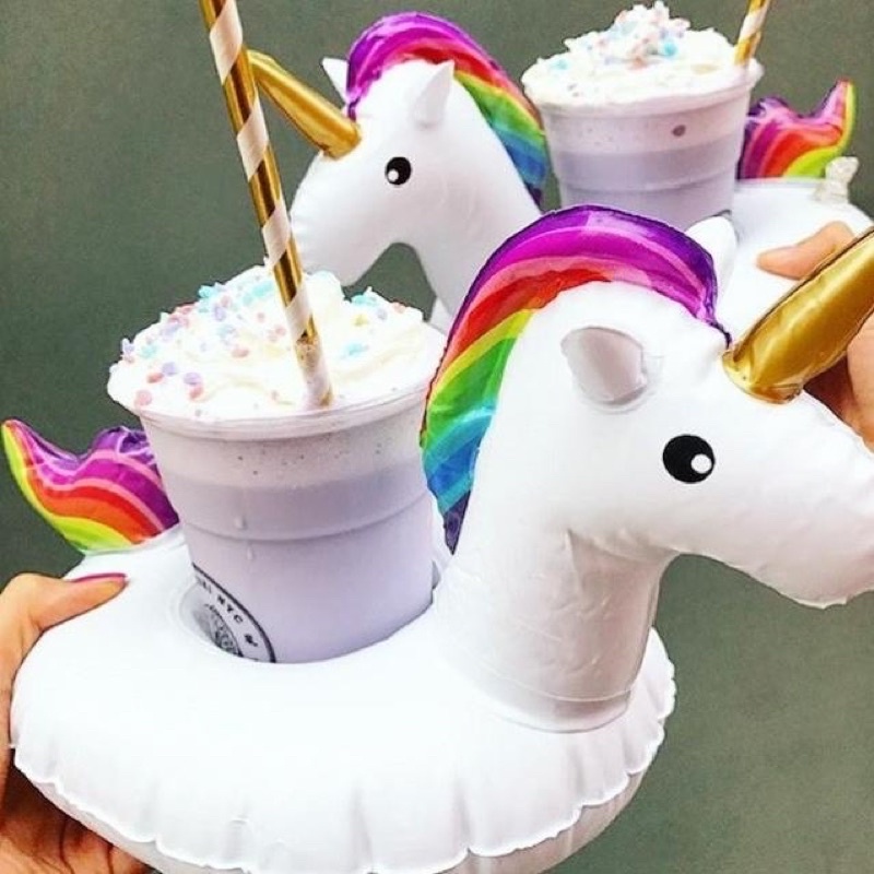 Floaties ban pelampung minuman bentuk unicorn