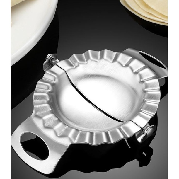 Cetakan Pangsit Kuotie Gyoza Dumpling Mold Pie Stainless Steel Tebal