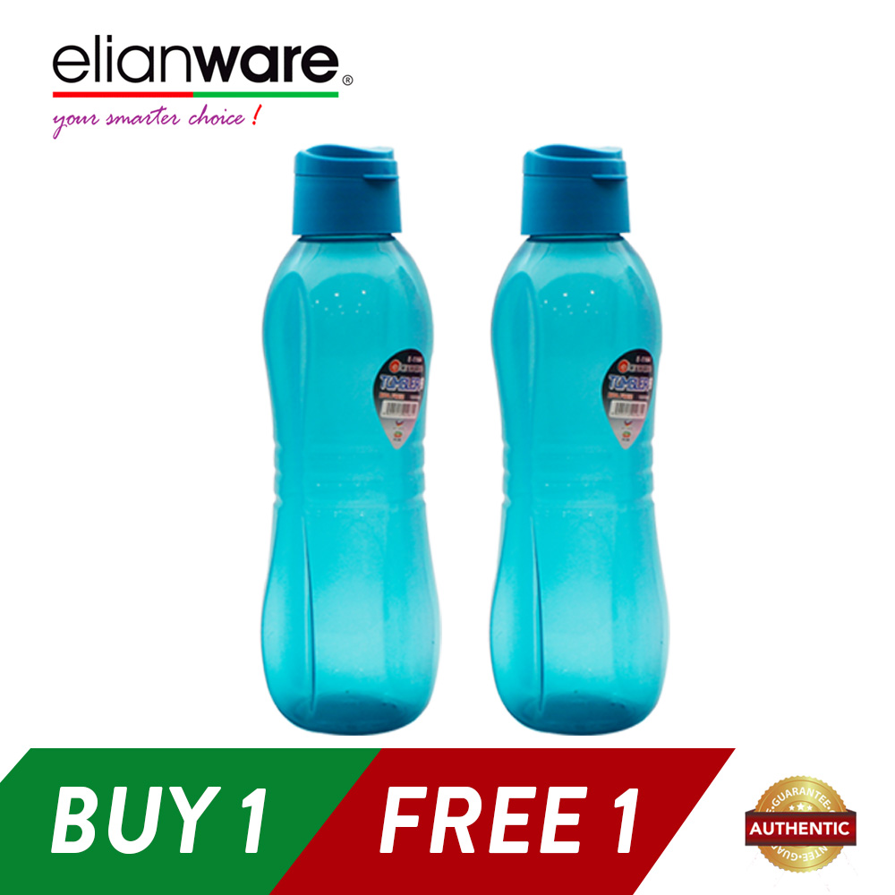 Elianware Sporty Large Flip Top Water Bottle (1000ml x 2 Pcs)