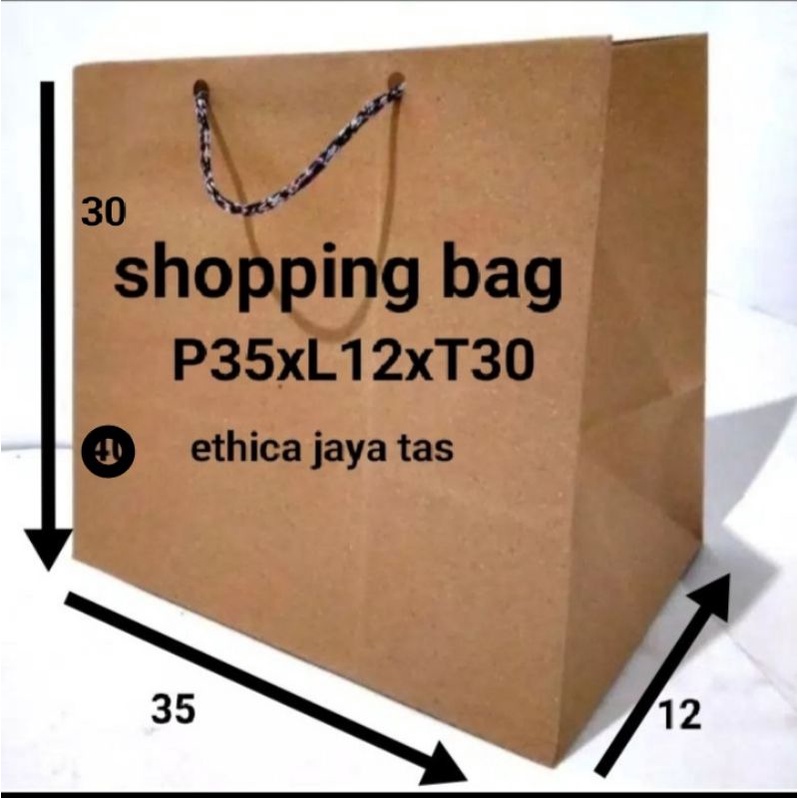 paperbag shopping bag jumbo P35xL12xT30