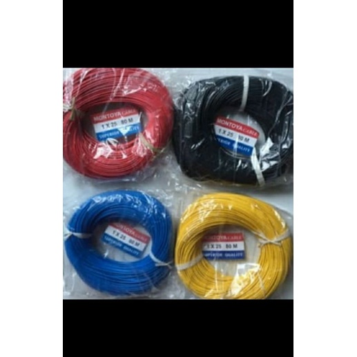 kabel 1x25 serabut tembaga 1rol panjang 80meter