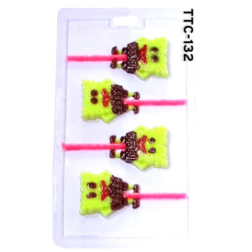 Paket cetakan coklat karakter kartun lolipop stick coklat tusuk permen