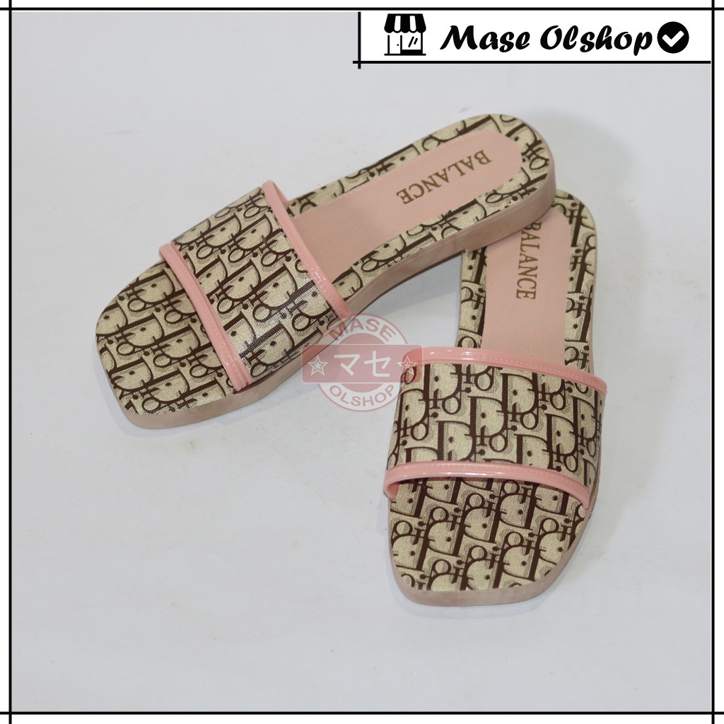 Sandal Wanita Import Sandal Slop Balance 608-2