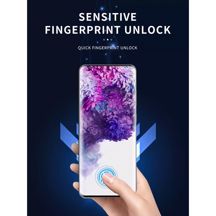 ANTI GORES JELLY HYDROGEL REDMI NOTE 8 PRO FULL Depan Belakang Myroots Anti Spy Glare Matte Blue Ray