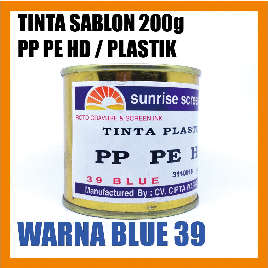 

Tinta Sablon Plastik PPHD 39 BLUE 200g