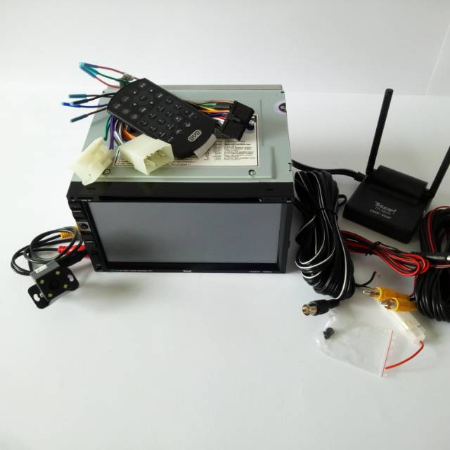Paket Audio Mobil Double Din + Camera  + Antena