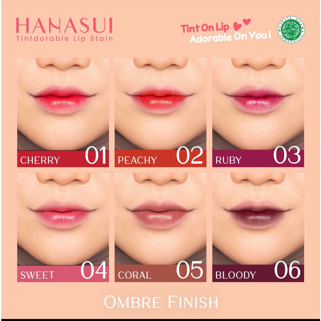 HANASUI Tintdorable Lip Stain Liptint / Lip Tint Lipstick Cair