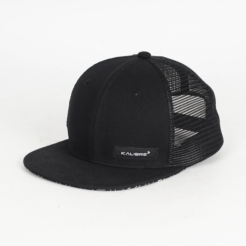 Topi Snapback Jaring Hitam Polos Kalibre 991 667 000