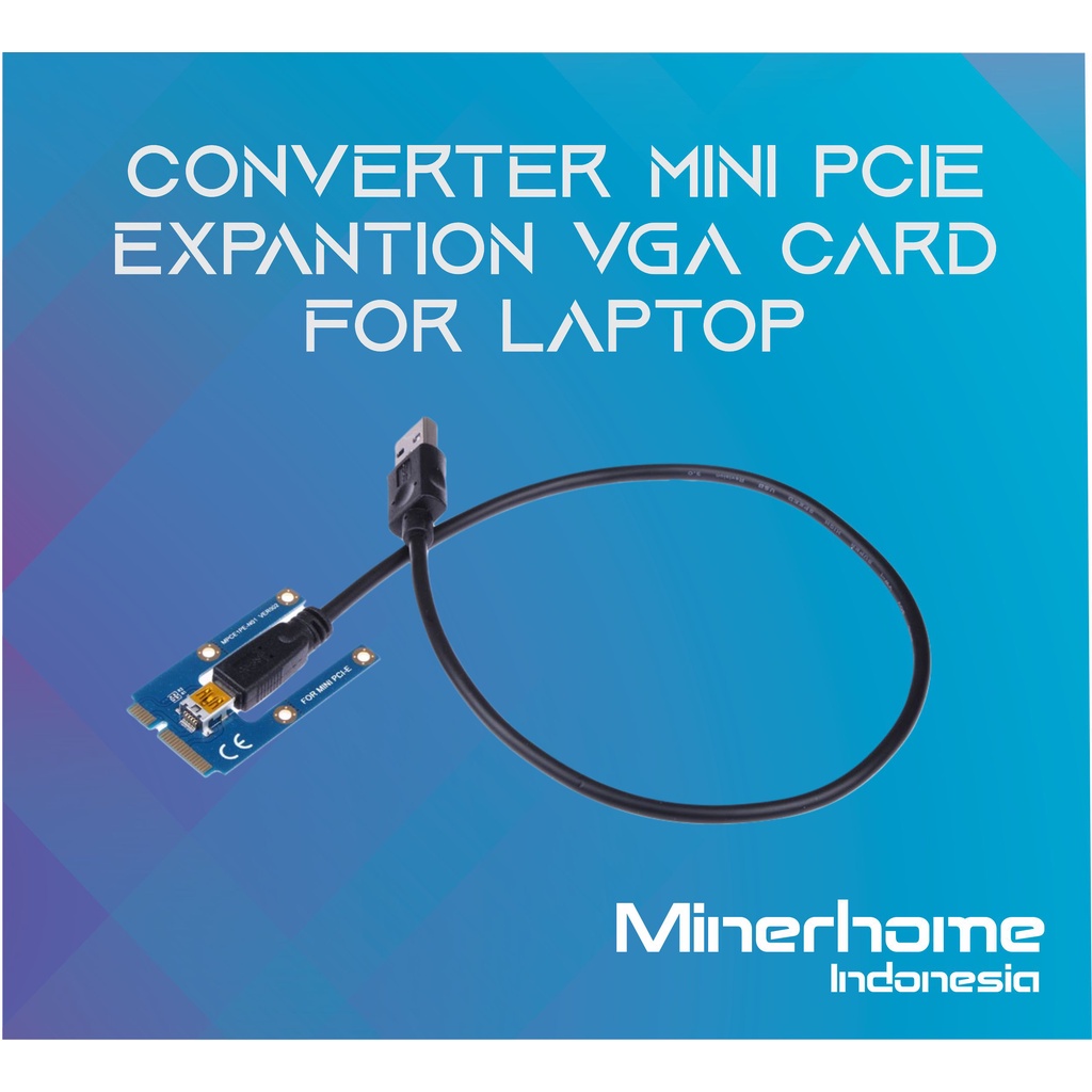 Converter Mini PCIE to Riser untuk VGA External Laptop