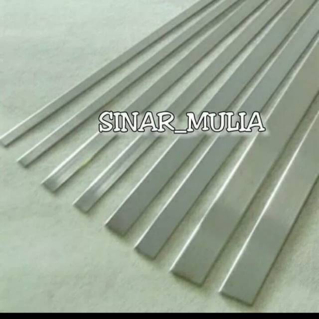 Plat strip stainless 304 tebal 2mm lebar 35x60mm