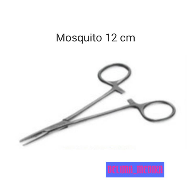 Klem Lurus Mosquito 12cm / Mosquito Klem Lurus 12cm / Klem Arteri Lurus Mosquito 12cm Stainless Stee