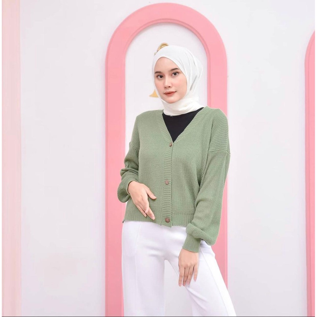 Tokomilkan - Cardigan Wanita Rajut Halus SHIREEN CARDY