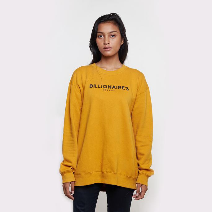 Billionaires Project Outer - Basic Sweatshirt Yellow - L Deevagrosir.Olshop