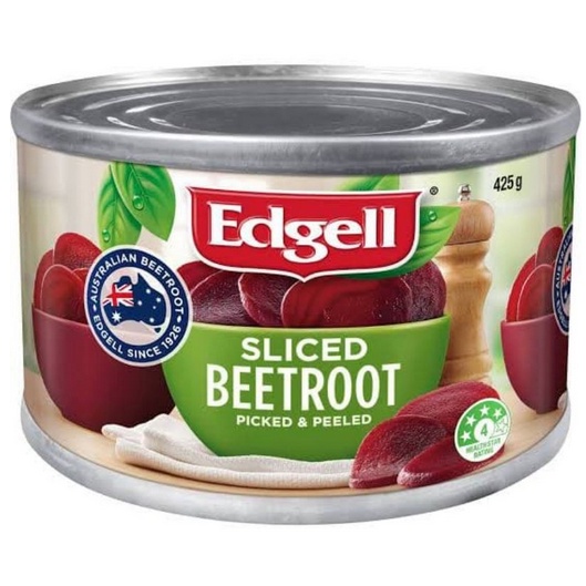 

Edgell Sliced Beetrood 425gr/ Buah Bit Kaleng/ Sayur Bit / Import