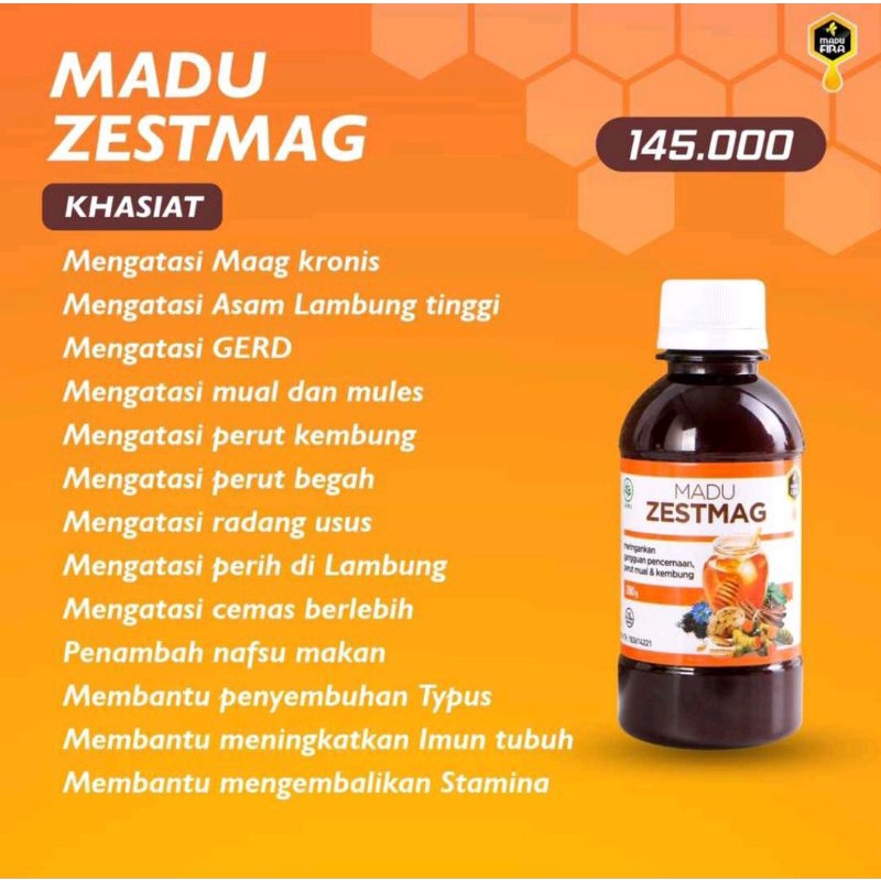 

madu zestmag maag asam lambung gerd obat herbal madu zeat mag magh kronis