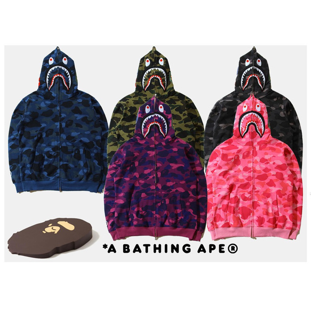 bape shark,full zip hoodie, clone mirror
