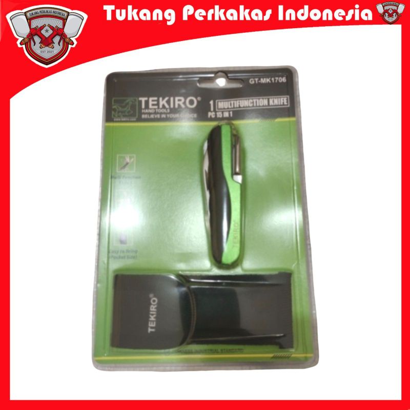 TEKIRO PISAU LIPAT 15IN1/MULTIFUNGTION KNIFE 15IN1