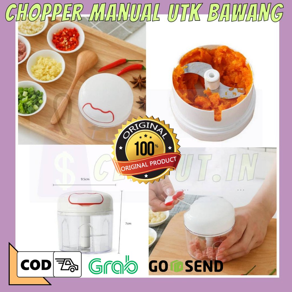 Mini Chopper Serbaguna /Chopper manual/Alat pemotong bawang mini/Mini chopper grinder/Chopper bawang