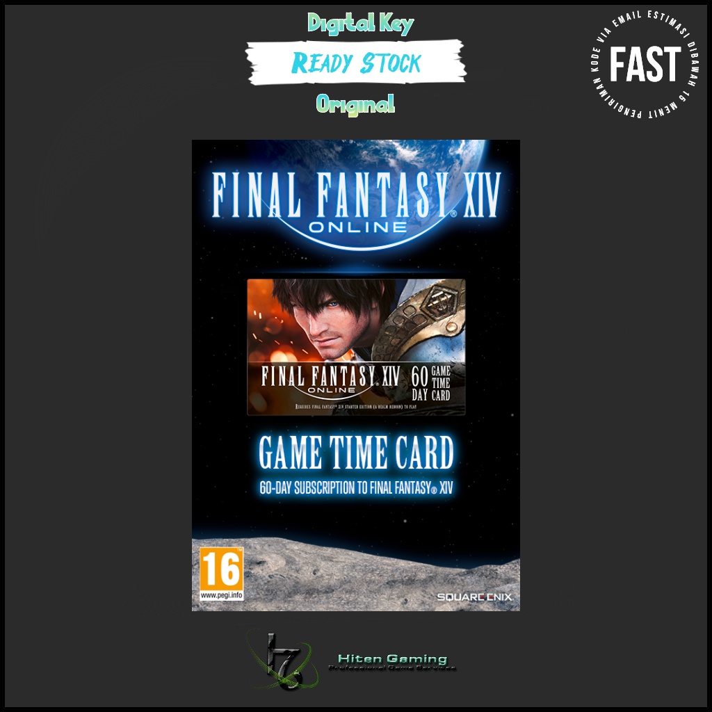 Final Fantasy XIV Online 60 Days Game Time Card [NA/EU]