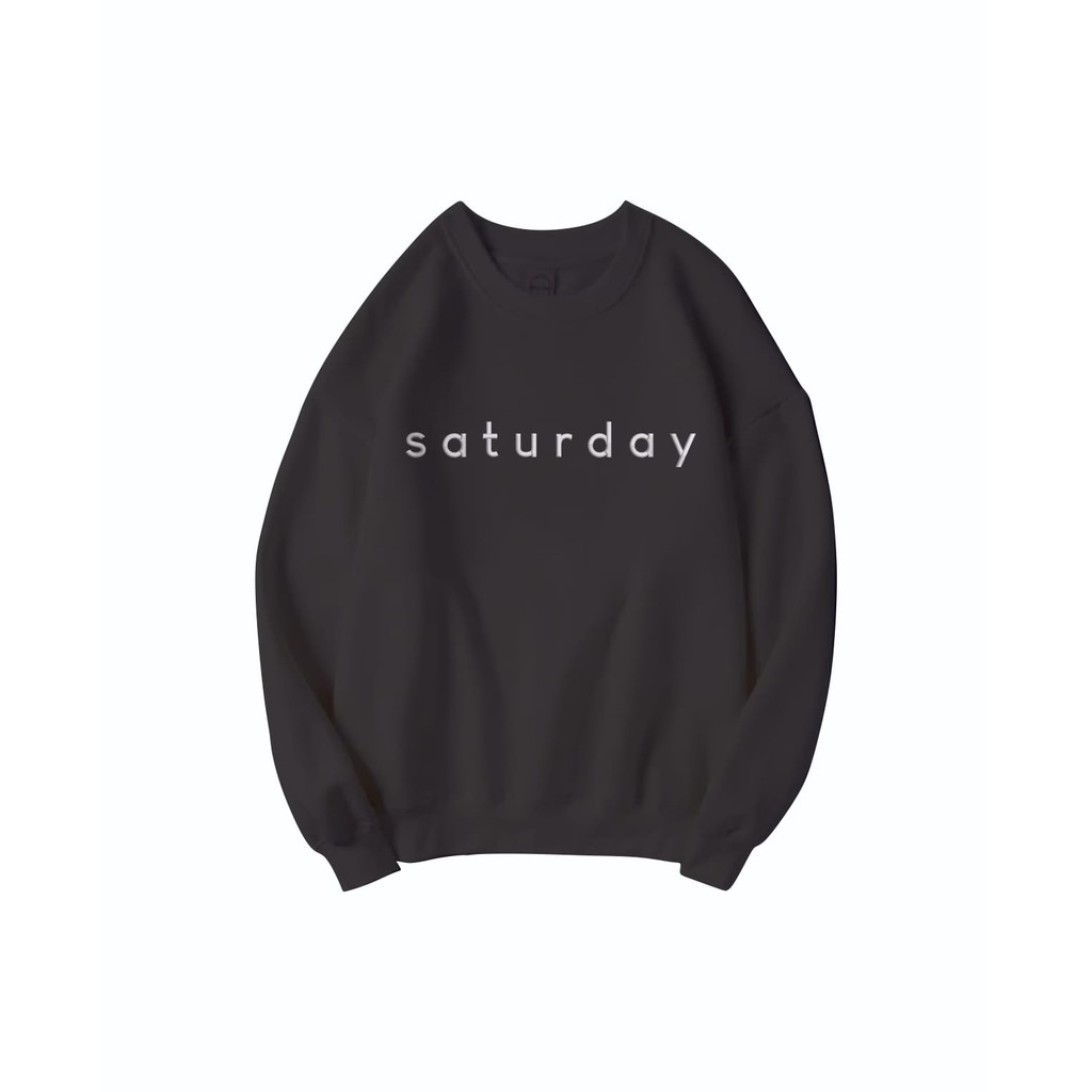 SATURDAY BORDIR SWEATER / SWEATER UNISEX / SWEATER BORDIR