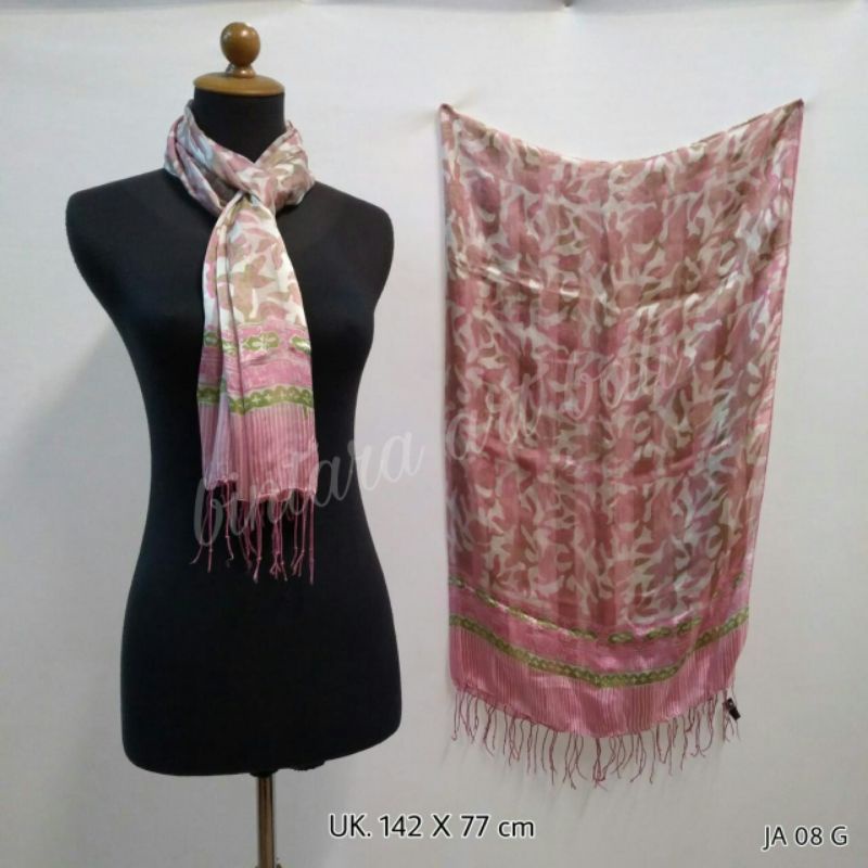 scarf batik scarf sutra halus selendang batik cantik scarf leher scarf bali
