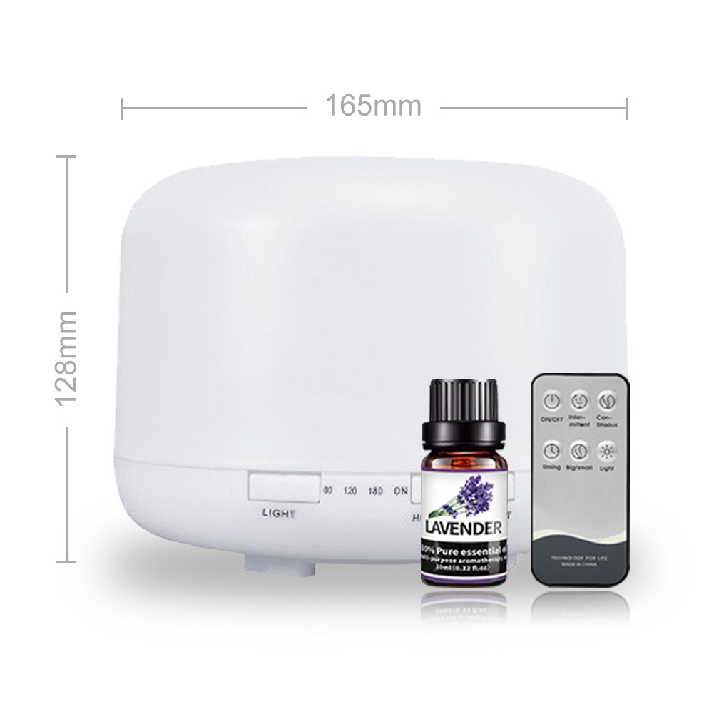 (Aimilo) Humidifier Diffuser Air Purifier Aromaterapi Essential oil Difuser Ruangan 500ml +Remote-8