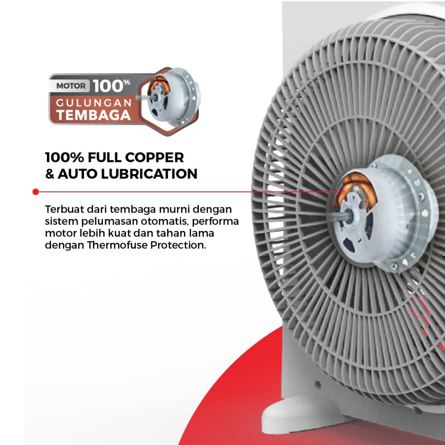 MASPION Kipas Angin Box Fan 12&quot; EX 2109 T - Garansi Resmi 1 Tahun - warna Random