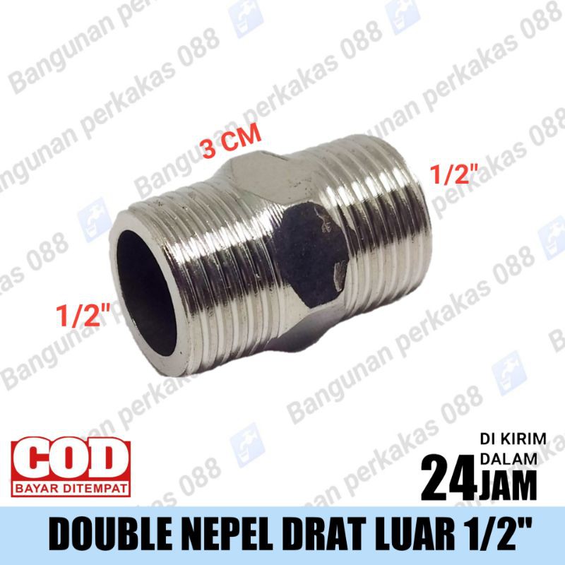 DOUBLE NEPEL DRAT LUAR PUTIH - SOK KERAN NEKEL - SOCK KRAN