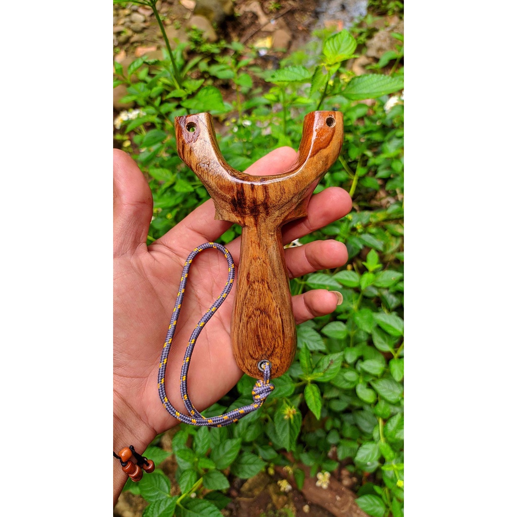 Frame ketapel ikan mini kayu jati