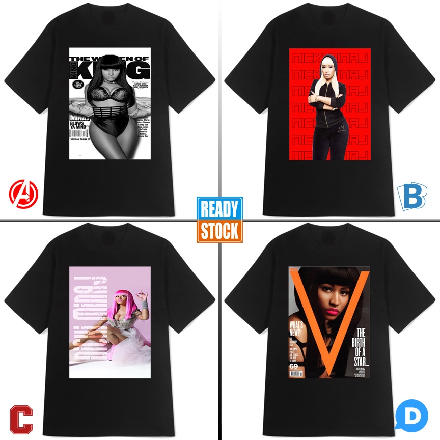 Kaos Nicki Minaj Tshirt Casual Bahan Katun