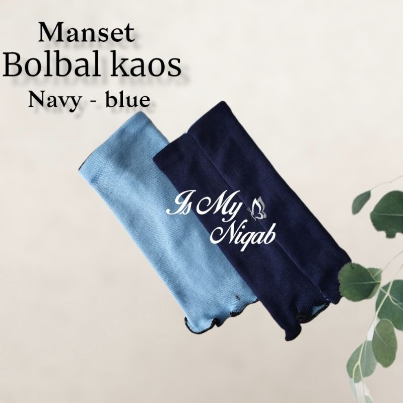 Handsock manset bolbal bolak balik bahan kaos rayon