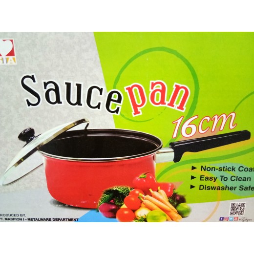 Jual Panci Susu Saucepan Teflon Tutup Kaca Cm Maspion Shopee Indonesia