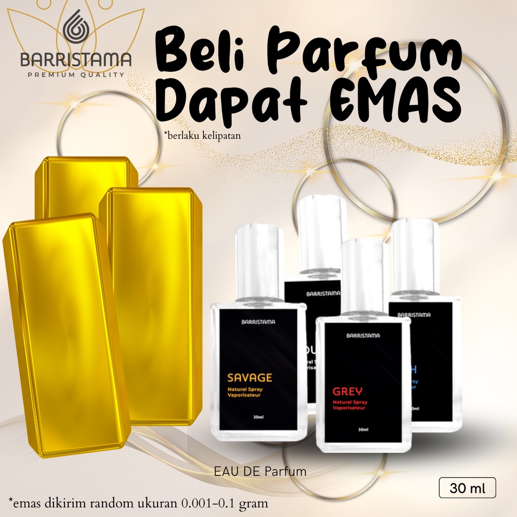 Best Seller Parfum Cowok Premium Quality BPOM Approved Parfum Grey Rouge Sauvage Noah 30ml