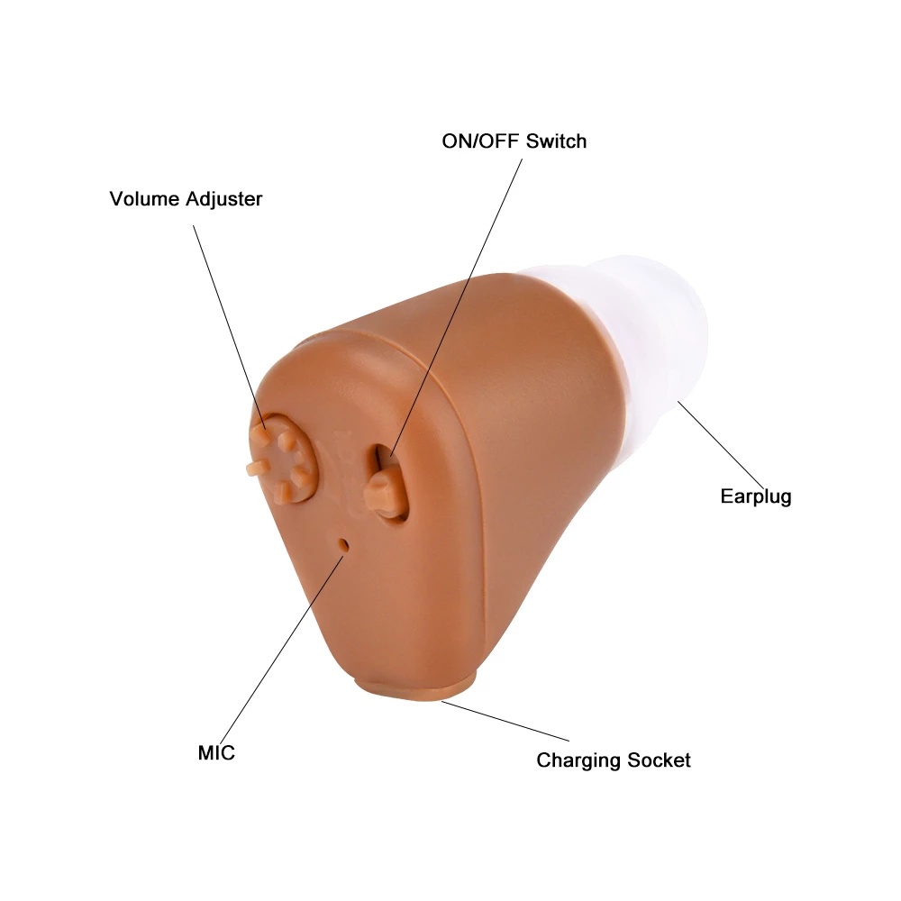 ORIGINAL Alat Bantu Dengar In Ear Hearing Aid K-88 hearing aid rechargeable alat dengar telinga pendengar telinga pendengaran telinga tuli telinga orang tua original charger murah terbaik Taff omicron 4UHR01BE