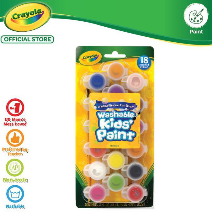 

Sale! Crayola Washable Paint Pots - 18 Color Terpercaya