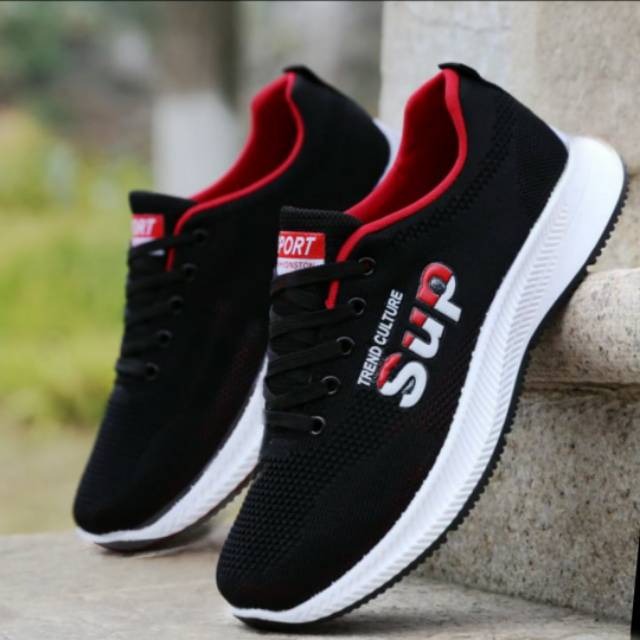 TmO - 8.8 Sale sepatu pria sneakers running fashion SUP motif sablon sporty/sepatu sneakers tali kekinian termurah bisa cod