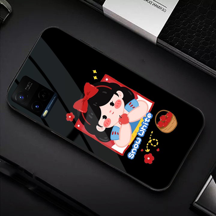 Softcase Glass Vivo Y21 Y21S [G68] - Softcase Mirror - Softcase Kaca Vivo Y21 Y21S - Softcase Glass 