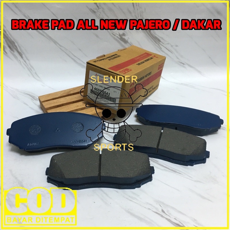 BRAKE PAD FRONT ALL NEW PAJERO - BRAKE DISC PAD ALL NEW TRITON - KAMPAS REM DEPAN PAJERO SPORT DAKAR