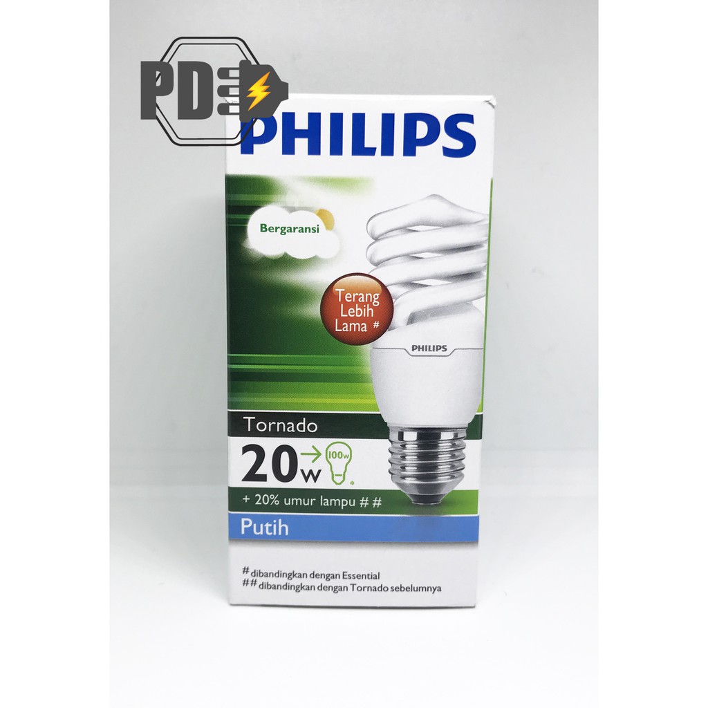 Lampu Philips Tornado 20Watt Putih