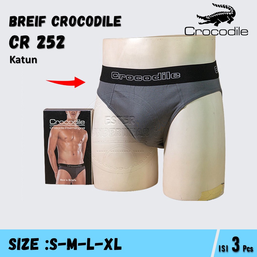 Celana Dalam Pria CROCODILE CR 252 ISI 3PCS|Celana Dalam Pria