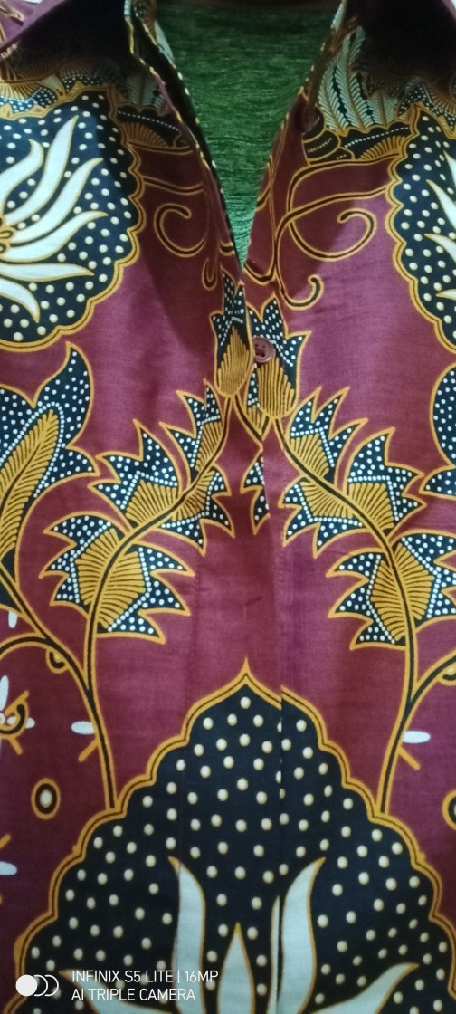 Maginot Kemeja Batik 2.0 Kripala-ss Lengan Pendek Pria + Free Masker