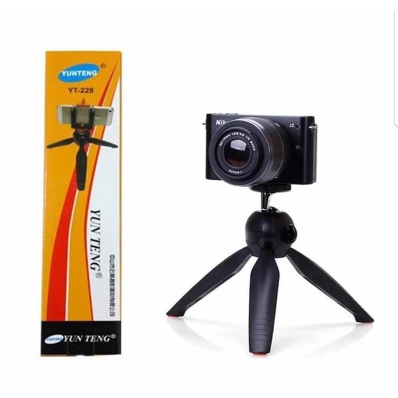 GROSIR TRIPOD YUNTENG MINI YT228 PHONE STAND MINI SELFIE XH228