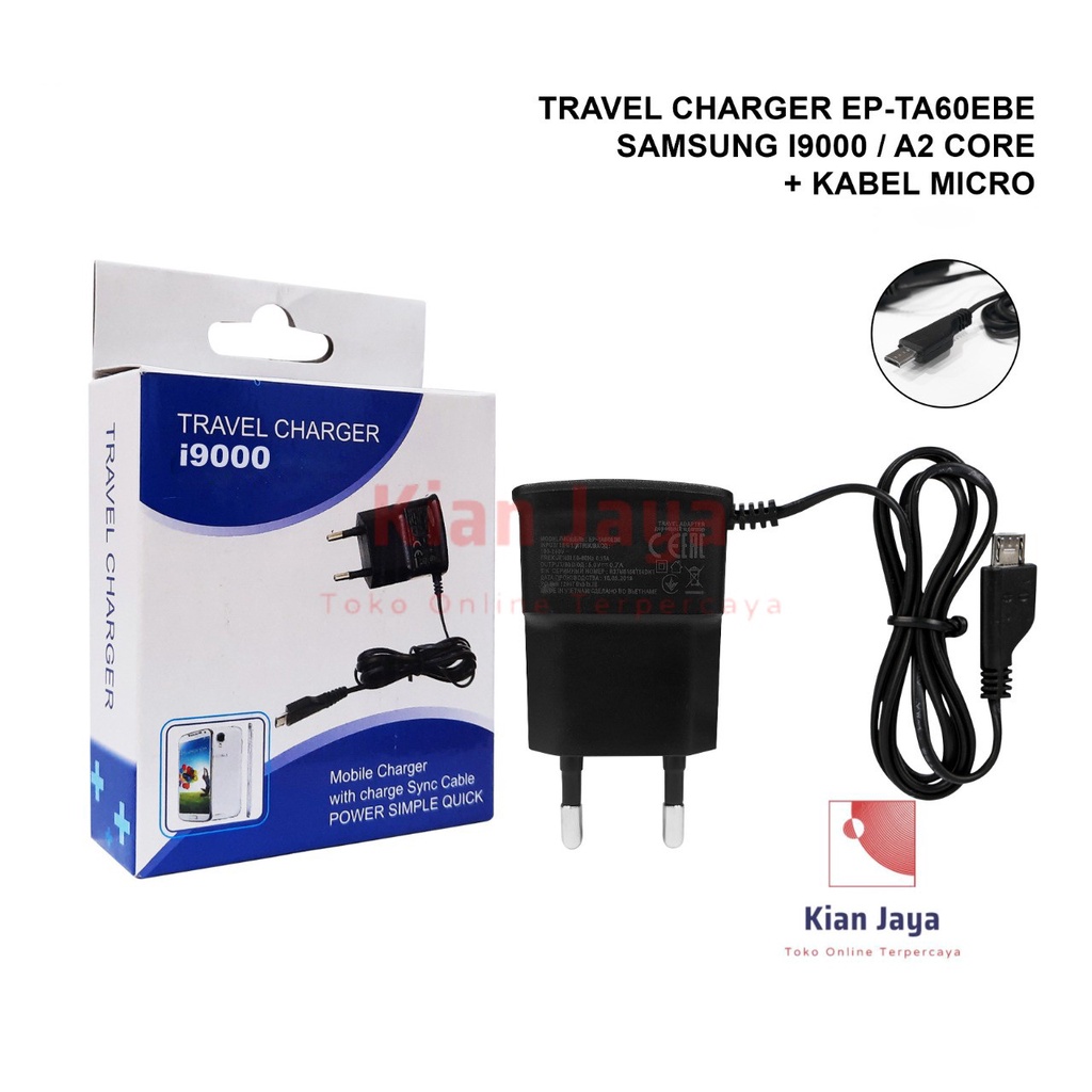 Charger Samsung i9000 A2 Core EP-TA60EBE Original OEM Casan Travel Adaptor