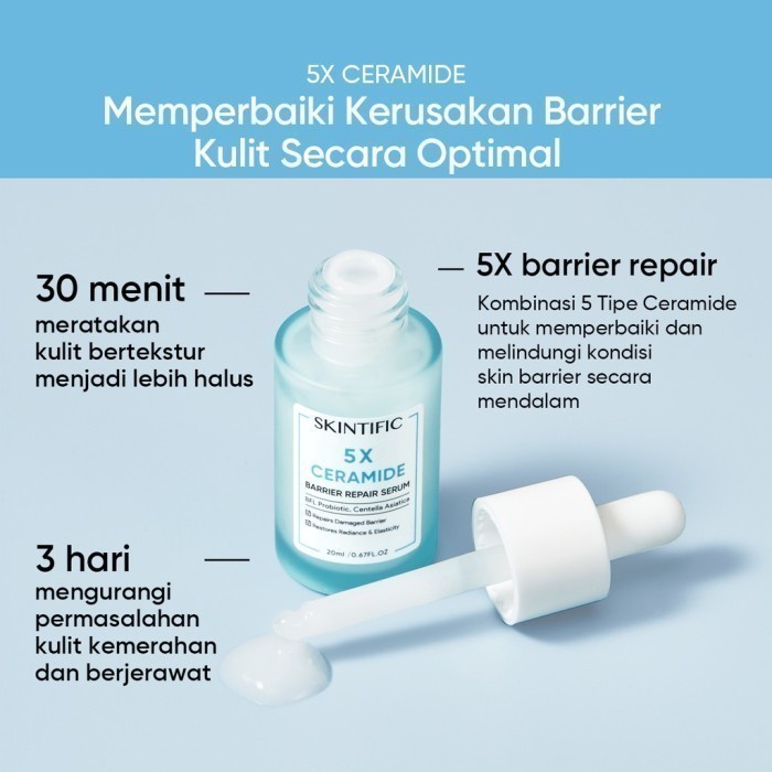 ★ BB ★ SKINTIFIC 5X Ceramide Skin Barrier Repair Serum Scientific Power Repairing Essence Facial Skin Serum 20ml [BPOM]