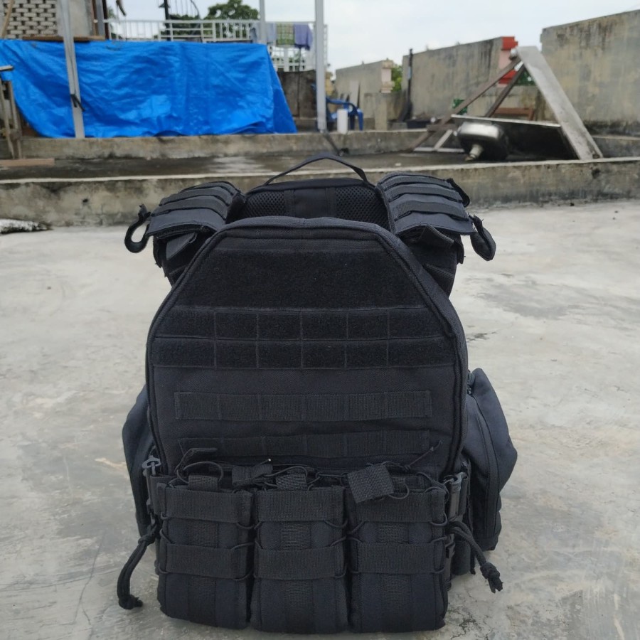 blackmamba flashmod dan waterbag rompi tactical bodyvest